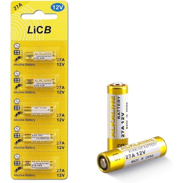 27A 12V Alkaline Battery (5-Pack)