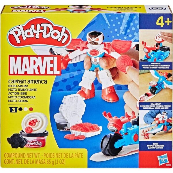 Play-Doh Marvel Captain America Moto-Slicer Playset