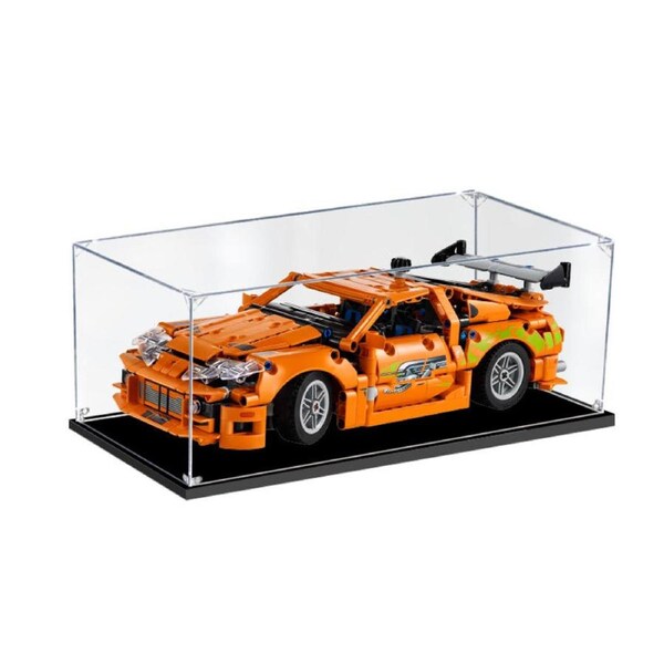 Acrylic Display Case for LEGO 42204 Fast & Furious Toyota Supra MK4 Figure Storage Box Dust Proof Glue Free