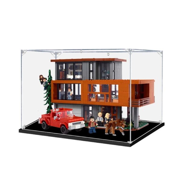 Acrylic Display Case for LEGO 21354 Ideas Twilight The Cullen House Figure Storage Box Dust Proof Glue Free
