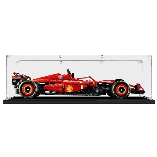 Acrylic Display Case for LEGO 42207 Technic Ferrari SF-24 F1 Car Figure Storage Box Dust Proof Glue Free