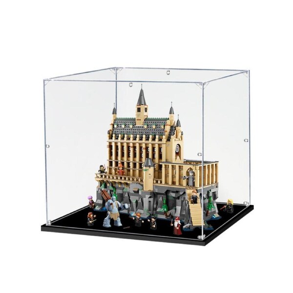 Acrylic Display Case for LEGO 76435 Harry Potter Hogwarts Castle: The Great Hall Figure Storage Box Dust Proof Glue Free