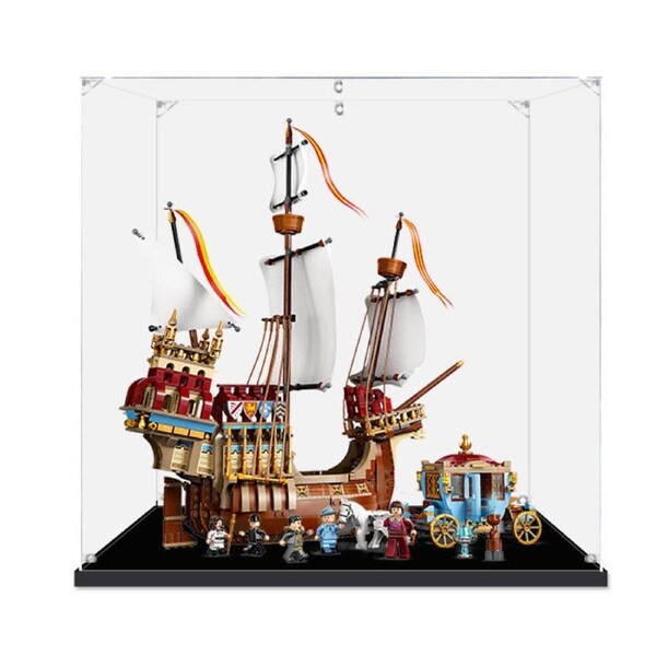 Acrylic Display Case for LEGO 76440 Harry Potter Triwizard Tournament: The Arrival Figure Storage Box Dust Proof Glue Free