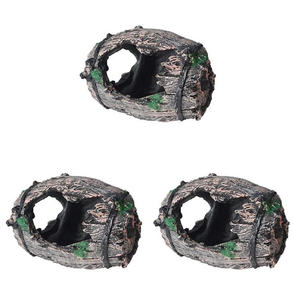 3PK Dudley's World Of Pets Broken Barrel Aquarium/Tank Decoration Ornament