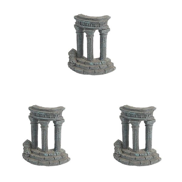 3PK Dudley's World Of Pets Antique Columns Aquarium/Tank Decoration Ornament