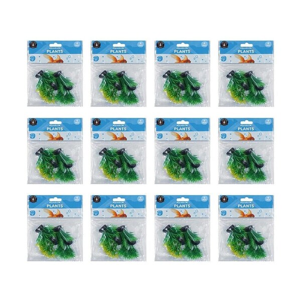 48pc Dudley's World Of Pets Aquarium/Fish Tank Foreground Plants Decor Green