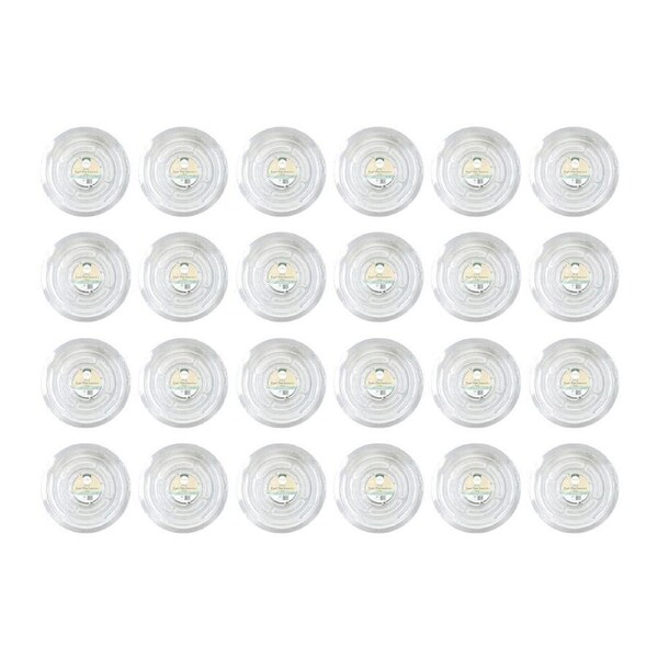 144pc Antheia Green Homewares PET Plant Pot Tray Durable Saucer 15cm Clear
