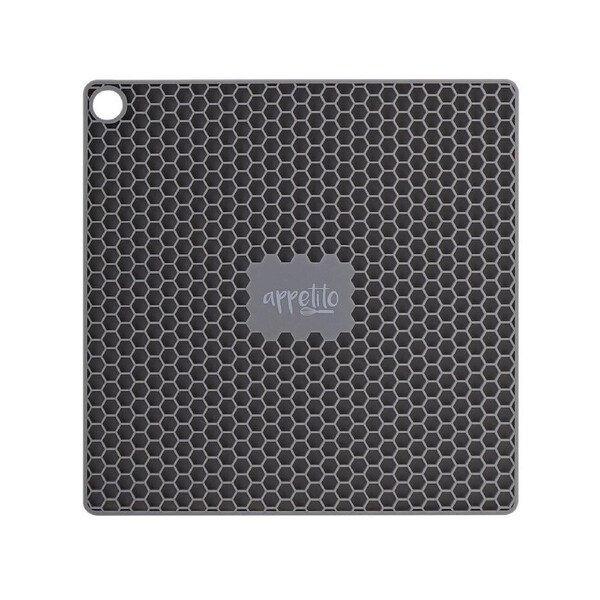 Appetito Silicone Square Trivet - Charcoal