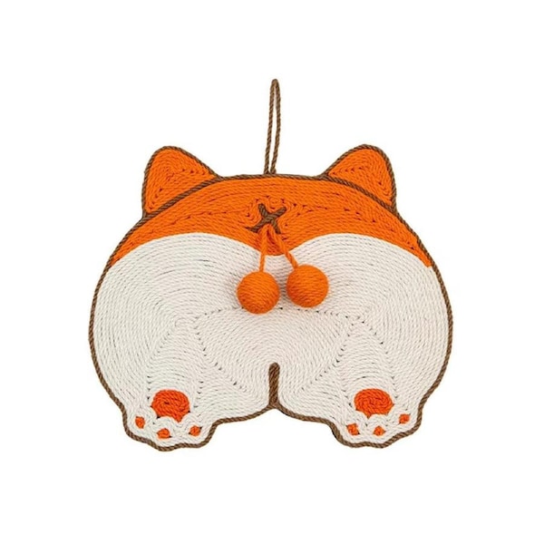 Pet Cat Scratching Mat Durable Wear Resistant Hangable Scratch Pad Cat Toy