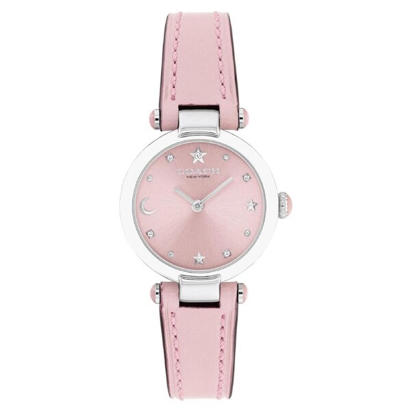 Coach Leather Blush Dial Women's Watch - 14504458