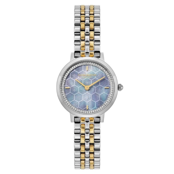 Olivia Burton Two-tone Steel Blue Dial Women's Watch - 24000264