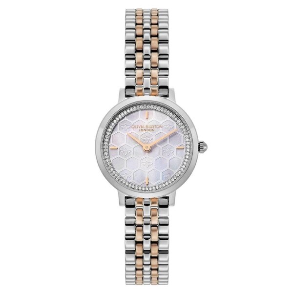 Olivia Burton Two-tone Steel Grey Dial Women's Watch - 24000265