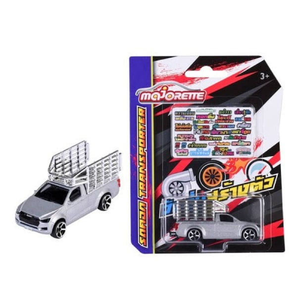 Majorette - Transporter Pick Up Thailand Edition Series Silver Isuzu D-Max