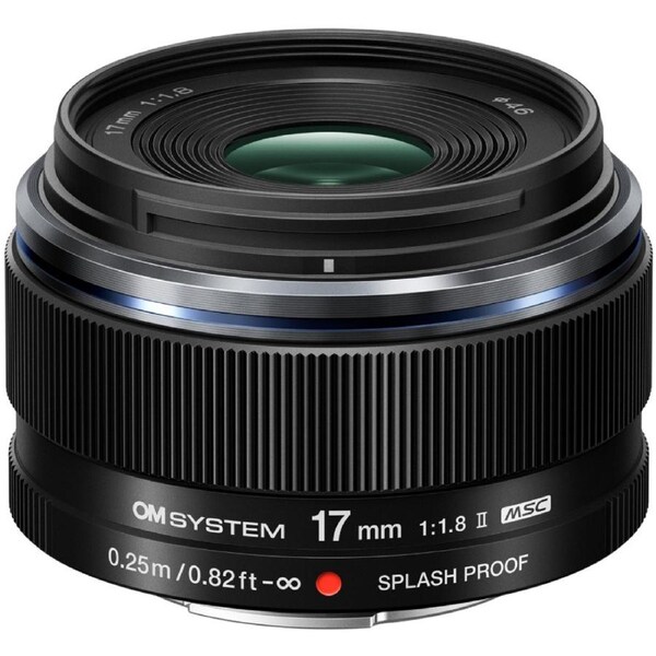 OM SYSTEM M.Zuiko Digital 17mm f/1.8 II Lens Black