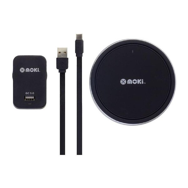 Moki ChargePad Rapid Wireless Charger 10W - Black