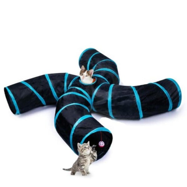 Pet Tunnels For Cat Kitten Puppy Runway Large Tunnel Climbing Funny - 4 to 5 Ways 4 Ways