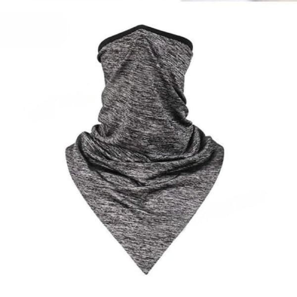 Half Face Mask Scarf Balaclava Motorcycle Cycling Neck Cover Sun UV Protection Grey