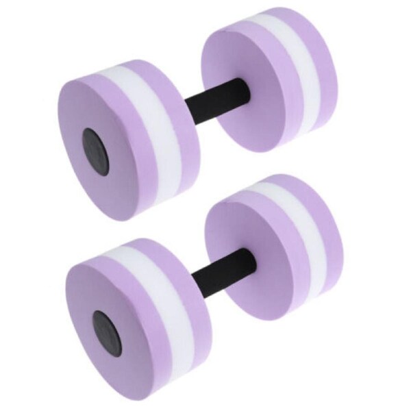 Water Weight Workout Aerobics Dumbbell Aquatic Barbell Fitness Swimming Fashion 2pcs Purple