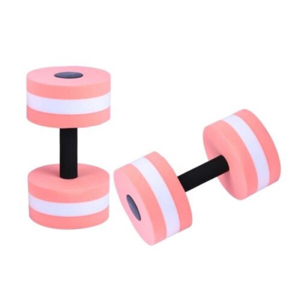 Water Weight Workout Aerobics Dumbbell Aquatic Barbell Fitness Swimming Fashion 2pcs Pink