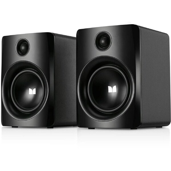 Monster 6.5" Large Aluminum Bookshelf Speaker - Black