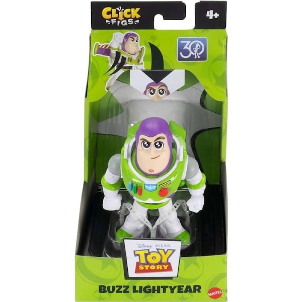 Disney Pixar - Click Figs Buzz Lightyear Toy Story Small Movie Toy With Pop Up Action Move
