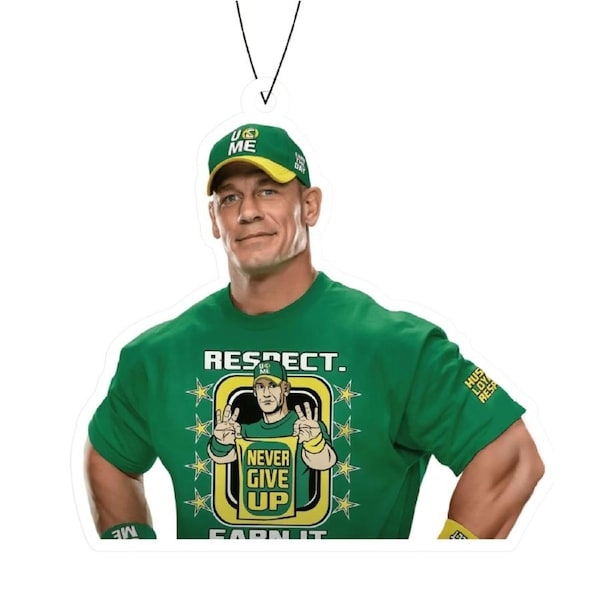 WWE John Cena Green Apple Car Air Freshener