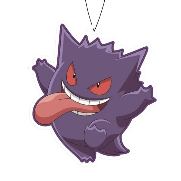 Pokemon Gengar Black Ice Car Air Freshener
