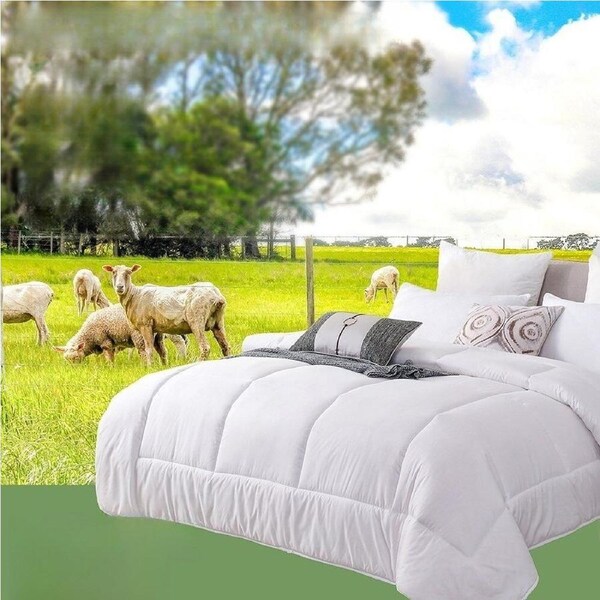 Luxury Winter Summer Merino Wool Quilt Duvet Doona Single Double Queen King - 700GSM Double