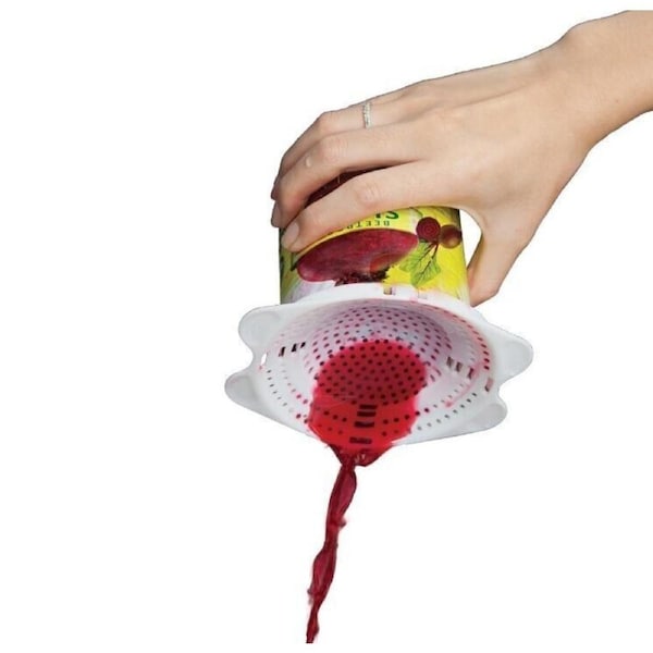 2pcs Handy Can Strainer - Easy Drainage for Brine, Juice & Oil, Clip-On Design