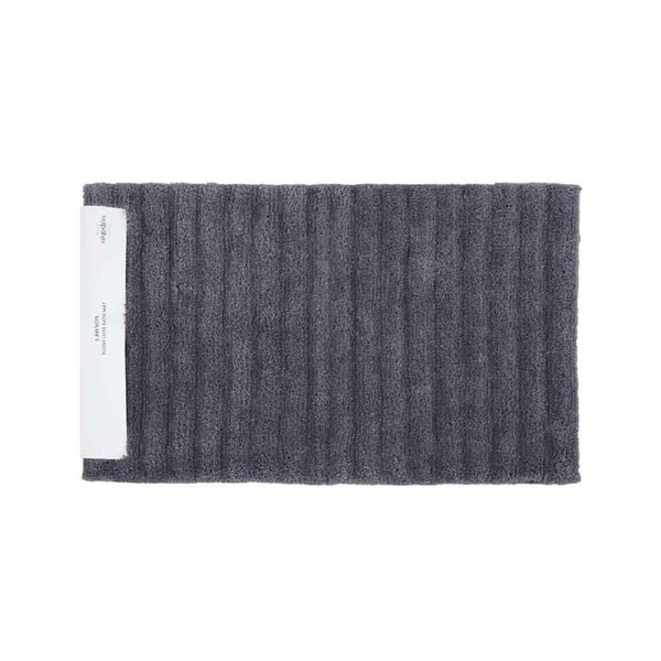 Algodon Lawson Plush Collection - Ebony - Bath Mat