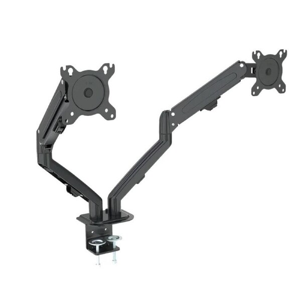 Monster Dual Arm Monitor Mount Up to 27'' Screens - Black