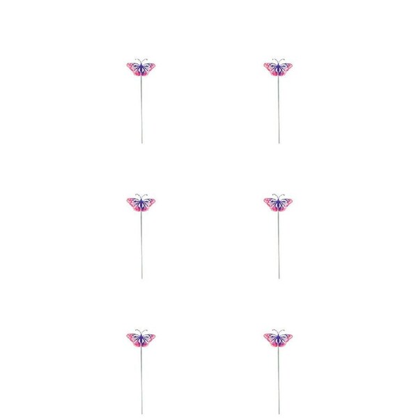 6PK Antheia Green Homewares Garden Stakes Home Decor Butterfly Assorted 68cm