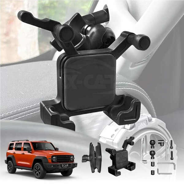 A-Pillar Phone Holder Mount for GWM Tank 300 Tank300 2023-Onwards Reinforced Aluminium Alloy Accessories