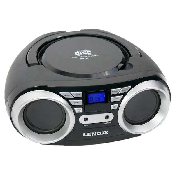 Portable CD Player with FM Radio - Carry Handle - AUX Input- Music Player