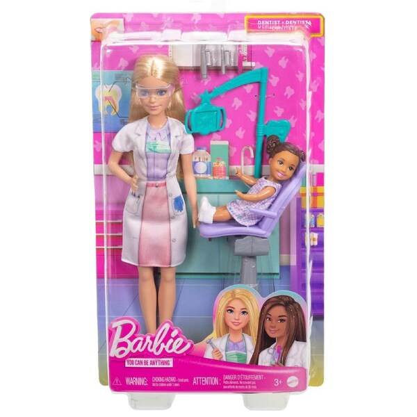 Barbie Career Dentist Doll and Accessories (Blonde Hair)