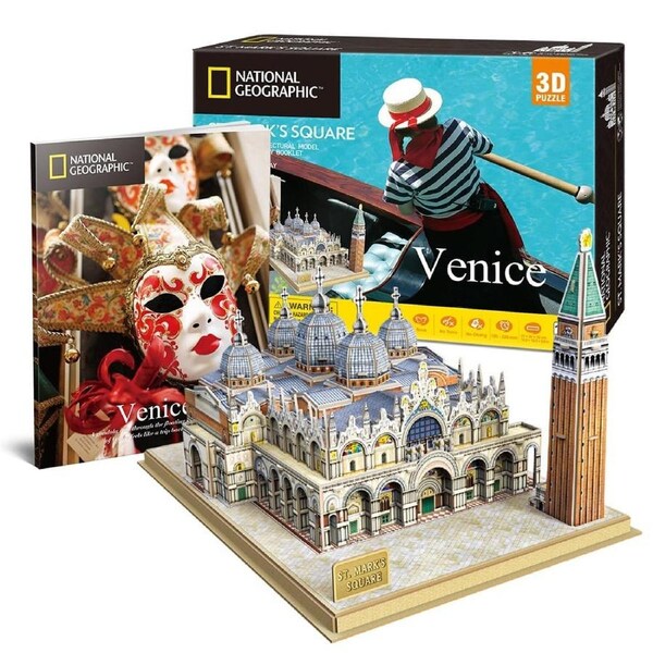National Geographic Venice St Mark's Square 3D 107 Piece Jigsaw Puzzle