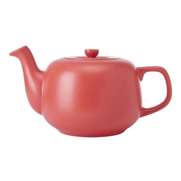 La Cafetiere Stoneware Classic Teapot Kettle Serving/Brewing Pot 1.2L Red