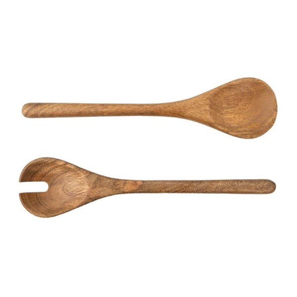 2pc Jamie Oliver Big Love Mango Wood Salad Serving Spoon/Fork Set Brown