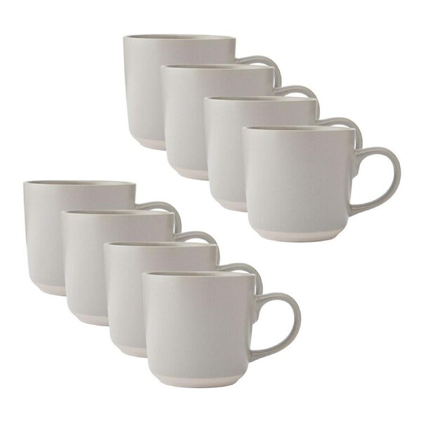 8PK La Cafetiere Ceramic Coffee Mug Tea/Water/Milk Cup Drinkware 350ml Latte