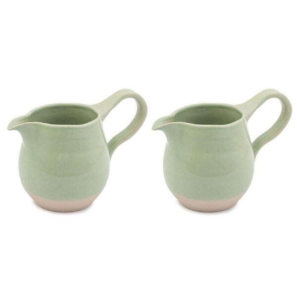2PK Jamie Oliver Big Love Joy 650ml Stoneware Jug Water Pitcher Container Green