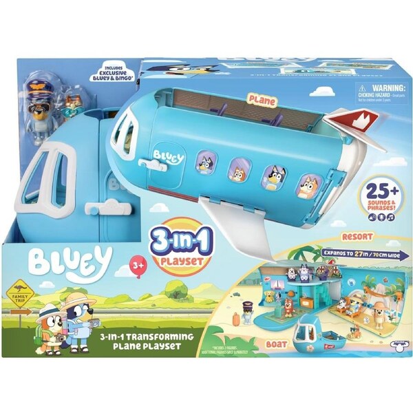 Bluey S11 3-in-1 Airplane Playset