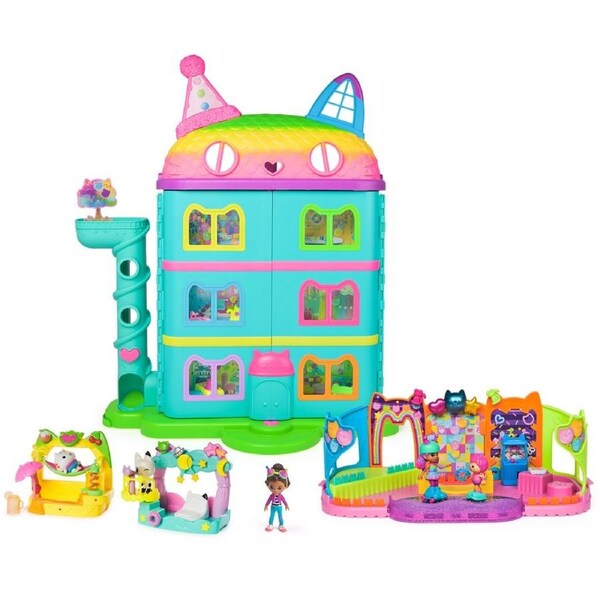 Gabby's Dollhouse Celebration: Dollhouse and Playset Bundle