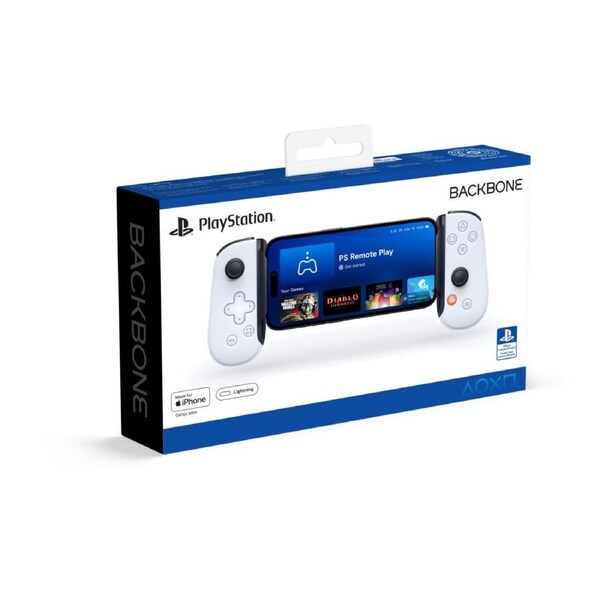Backbone One - PlayStation Edition (Lightning) - Mobile Gaming Controller for iPhone (2nd Generation) - White