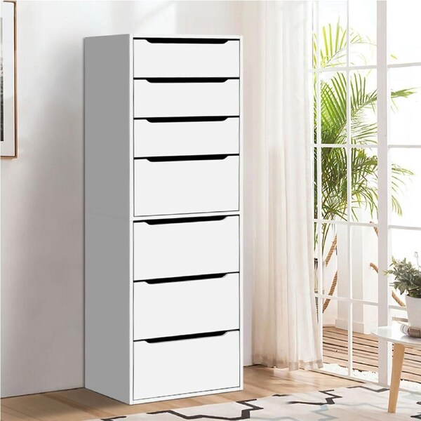 ALFORDSON Wardrobe 7 Drawers Clothes Closet Storage Cabinet White