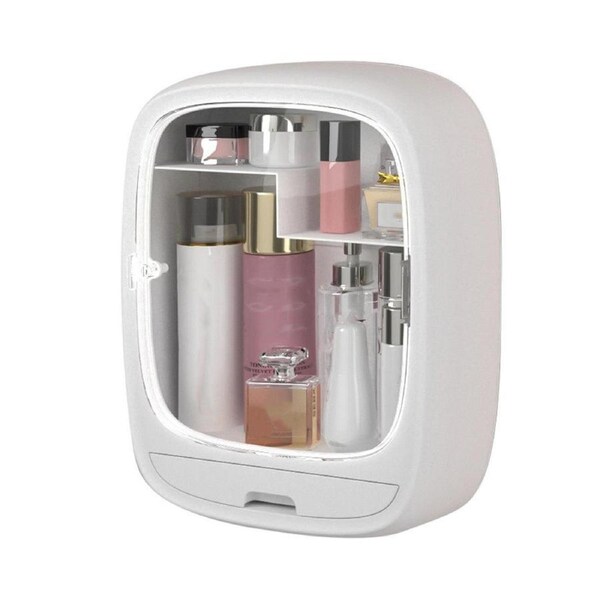 Wall Mounted Vanity Shelf Bathroom Sink Organizer Storage Box for Bathroom