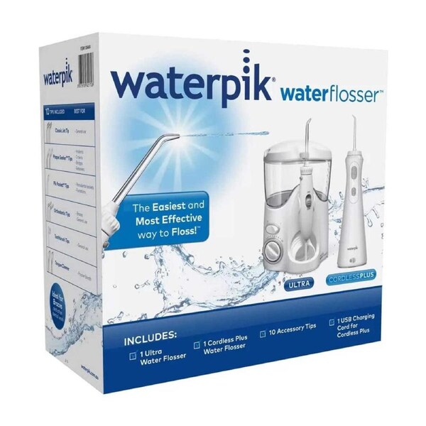 Waterpik Ultra & Cordless Plus Water Flosser Pack 10 Accessory Tip