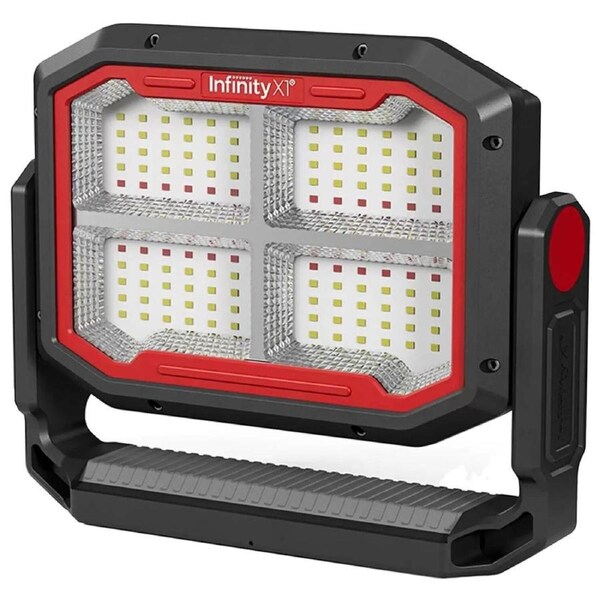 Infinity X1 3000 Lumen Solar Rechargeable LED Work Light Portable Floodlight Tor