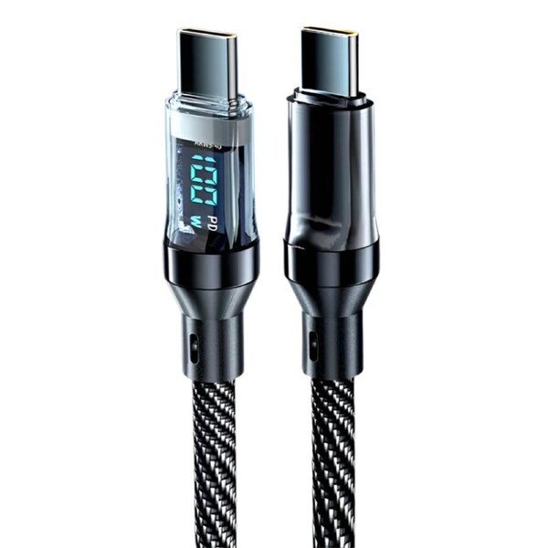 2m Type-C to Type-C Braided 100w Fast Charging Cable Charger Data Au