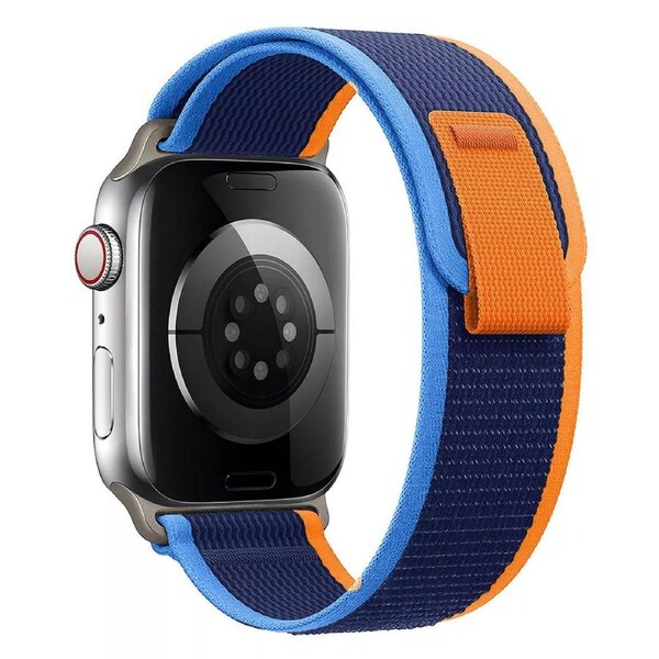 Blue/Navy/Orange Trail Loop For Apple Watch Band Strap IWatch Series 10 SE 9 8 7 6 44/45/46/49mm Ultra