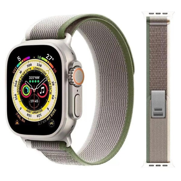 Grey Trail Loop For Apple Watch Band Strap IWatch Series 10 SE 9 8 7 6 38/40/41mm Ultra